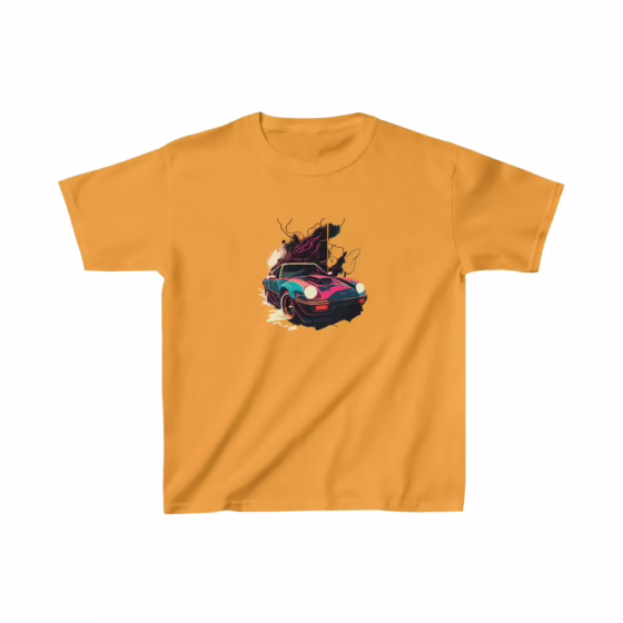 Classic Sport Muscle Car Illustration Boy T-Shirt