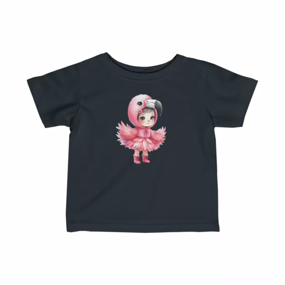 Flamingo Illustration Infant T-Shirt Girl