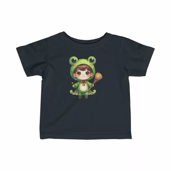 Froggy Boy Illustration T-Shirt for Toddler