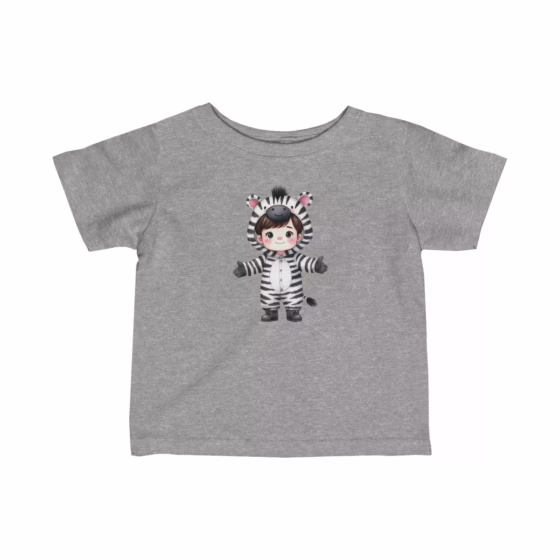 Zebra Illustration Infant Fine Jersey T-Shirt