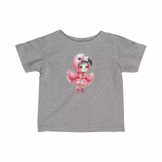 Flamingo Illustration Infant T-Shirt Girl