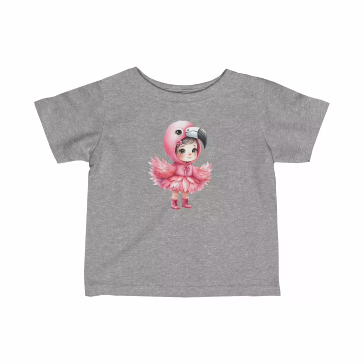 Flamingo Illustration Infant T-Shirt Girl