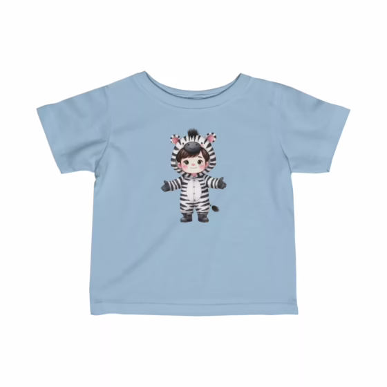 Zebra Illustration Infant Fine Jersey T-Shirt
