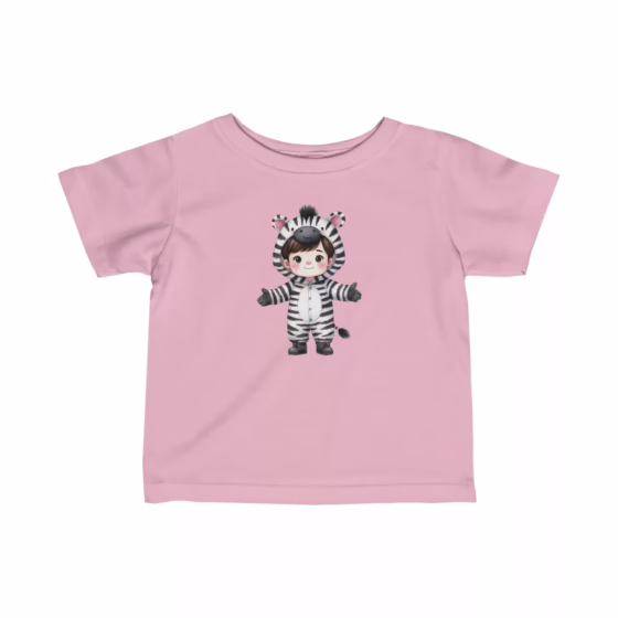 Zebra Illustration Infant Fine Jersey T-Shirt