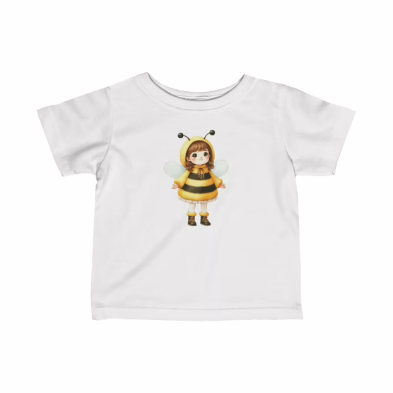 Beautiful Illustration Infant T-Shirt Bee Girl