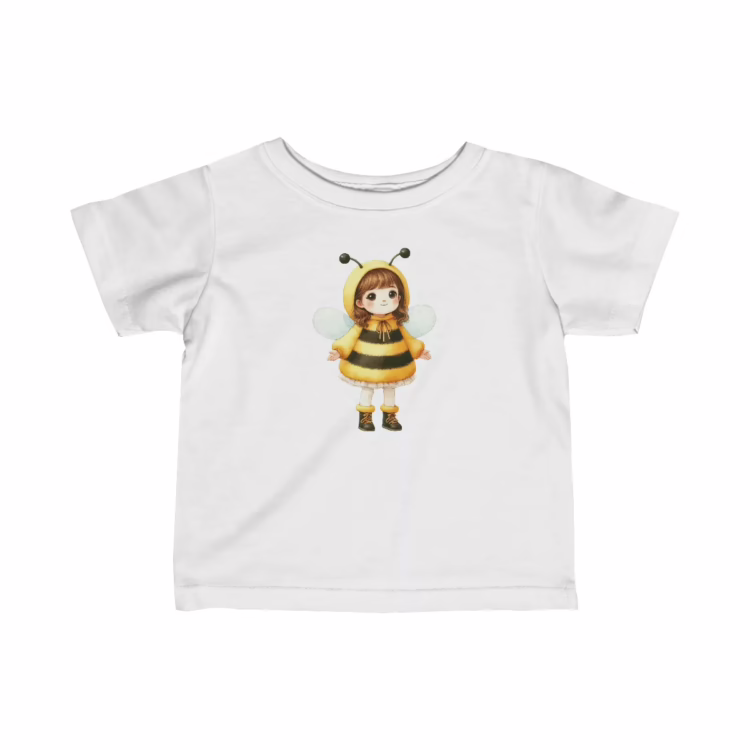 Beautiful Illustration Infant T-Shirt Bee Girl