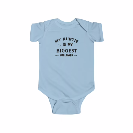 Unisex Baby Bodysuit My Auntie is My Biggest Follower