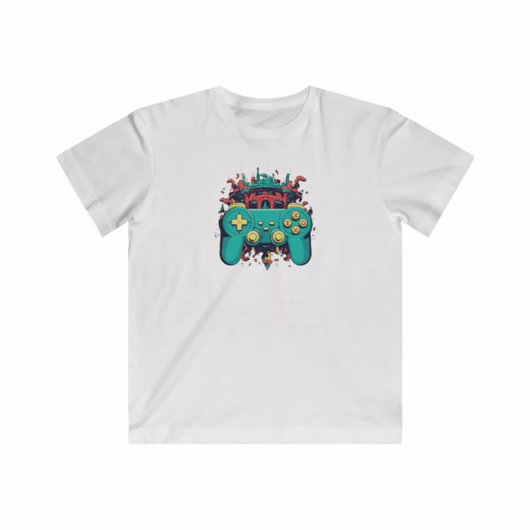 Unisex Kids Colorful Gamepad T-Shirt