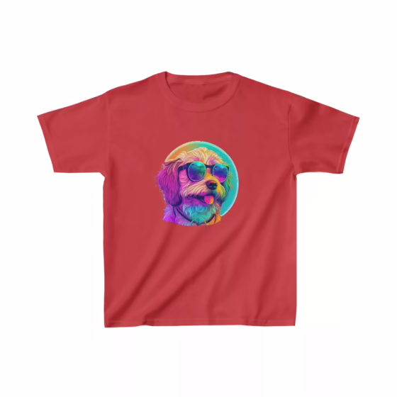 Beautiful Unisex Cotton Kid’s Colorful Doggy T-Shirt