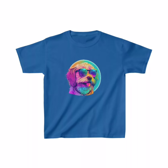 Beautiful Unisex Cotton Kid’s Colorful Doggy T-Shirt