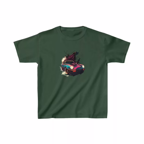 Classic Sport Muscle Car Illustration Boy T-Shirt