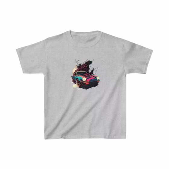 Classic Sport Muscle Car Illustration Boy T-Shirt