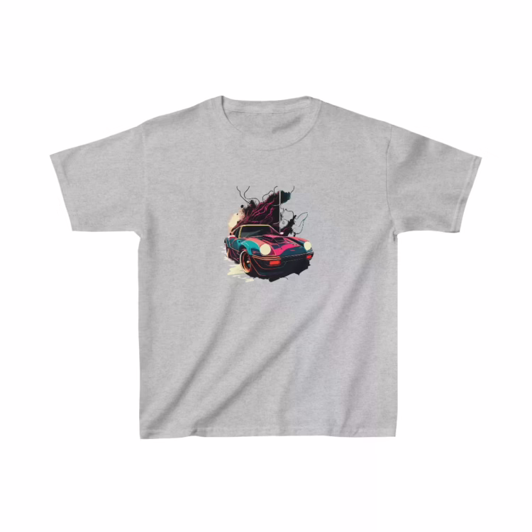 Classic Sport Muscle Car Illustration Boy T-Shirt