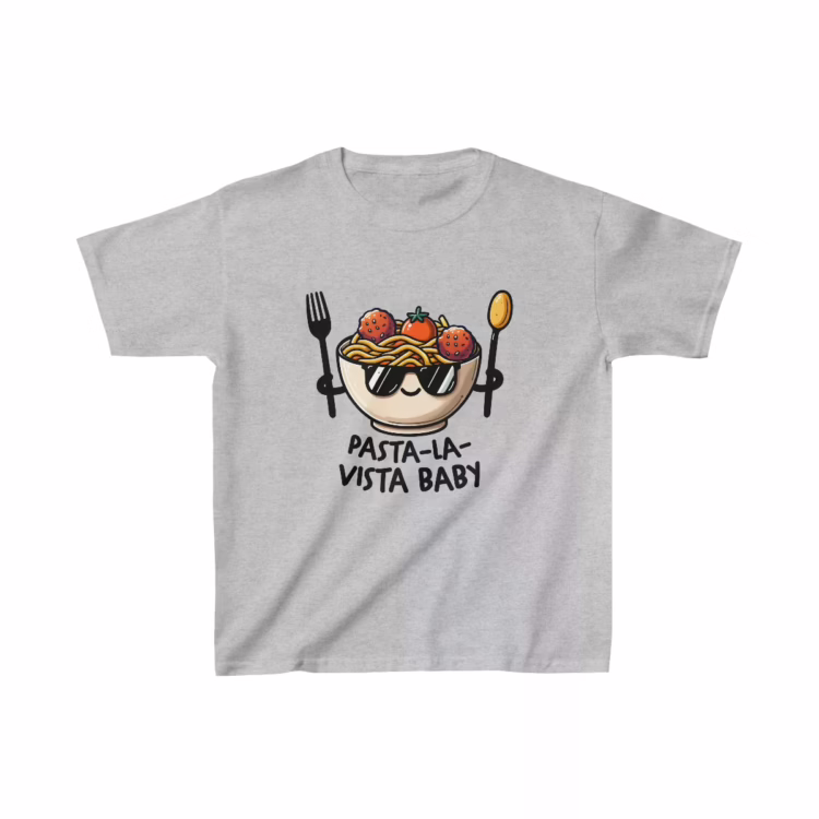 Unisex Pun Pasta La Vista Baby T-Shirt