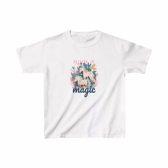 Believe in Magic Unicorn Girl T-Shirt