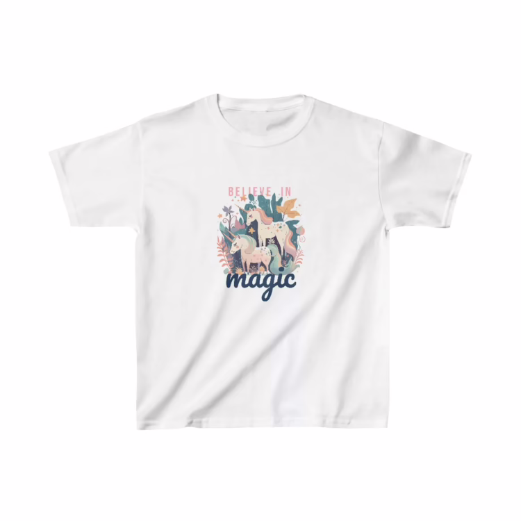 Believe in Magic Unicorn Girl T-Shirt