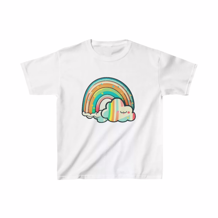 Girl Retro Rainbow T-Shirt