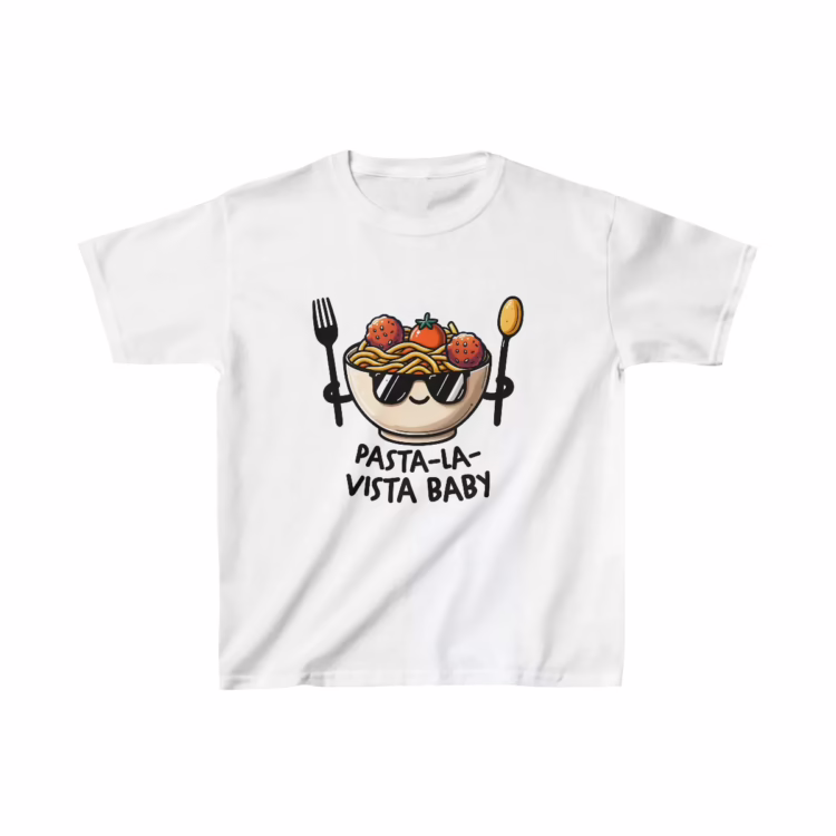 Unisex Pun Pasta La Vista Baby T-Shirt