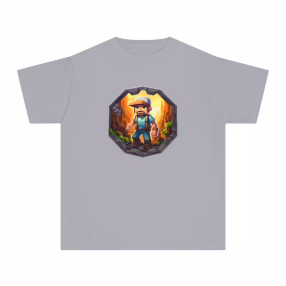 Boys Blocky Video Game Character T-Shirt