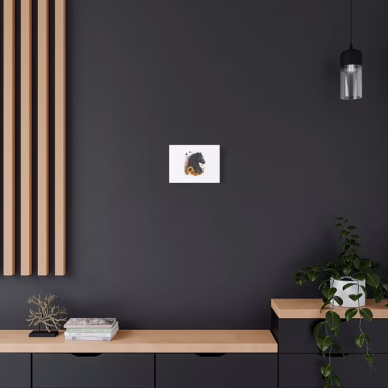 Beautiful Black Horse Matte Canvas, Stretched, 1.25"