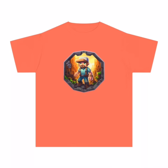 Boys Blocky Video Game Character T-Shirt