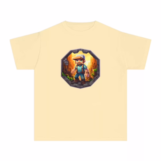 Boys Blocky Video Game Character T-Shirt