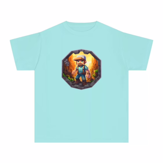 Boys Blocky Video Game Character T-Shirt