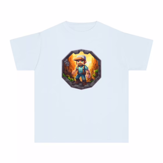 Boys Blocky Video Game Character T-Shirt