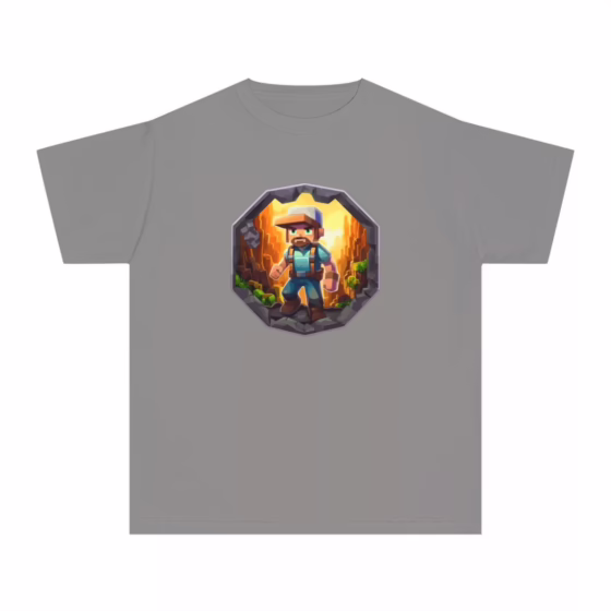 Boys Blocky Video Game Character T-Shirt