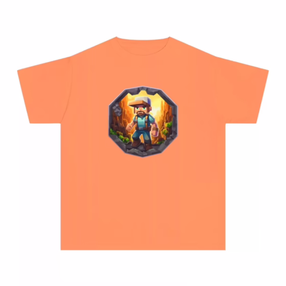 Boys Blocky Video Game Character T-Shirt