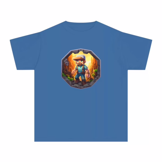 Boys Blocky Video Game Character T-Shirt