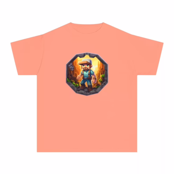 Boys Blocky Video Game Character T-Shirt