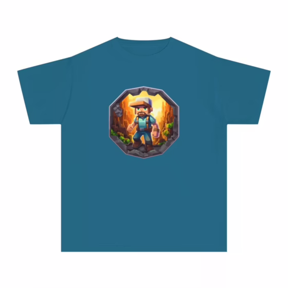 Boys Blocky Video Game Character T-Shirt