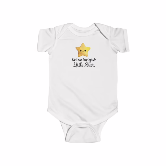 Unisex Baby Shine Bright Little Star Bodysuit