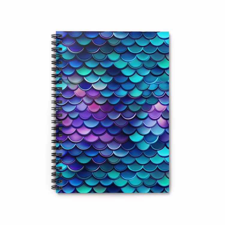 Mermaid Scales Spiral Notebook - Ruled Line