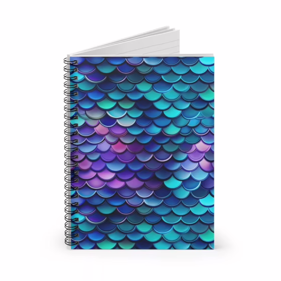 Mermaid Scales Spiral Notebook - Ruled Line - Image 2