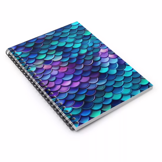 Mermaid Scales Spiral Notebook - Ruled Line - Image 3