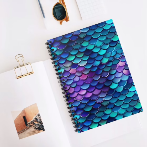 Mermaid Scales Spiral Notebook - Ruled Line - Image 4