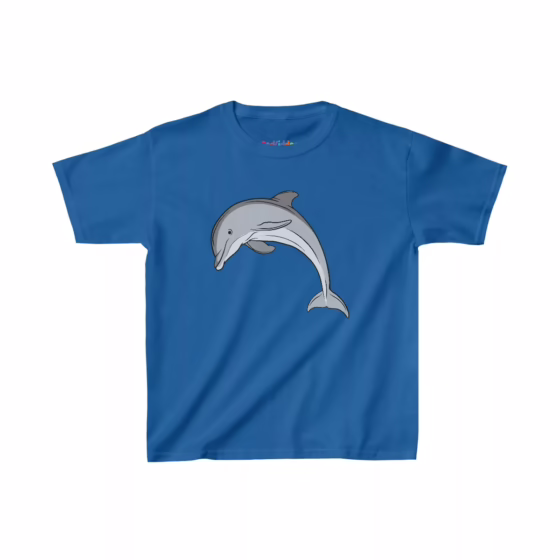 Unisex Dolphin Illustration Kid T-Shirt