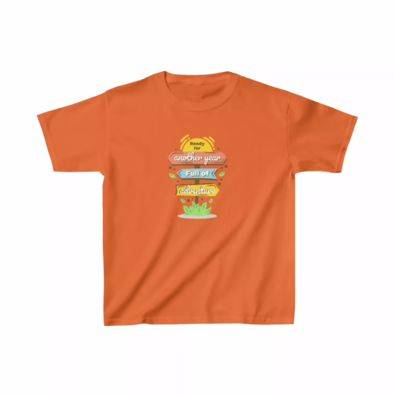 Unisex Quote Another Year Full of Adventures Kids Birthday T-Shirt