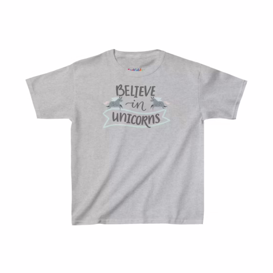 Girl Believe in Unicorns Kid T-Shirt