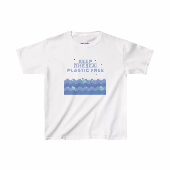 Unisex Keep the See Plastic Free Quote Kid T-Shirt