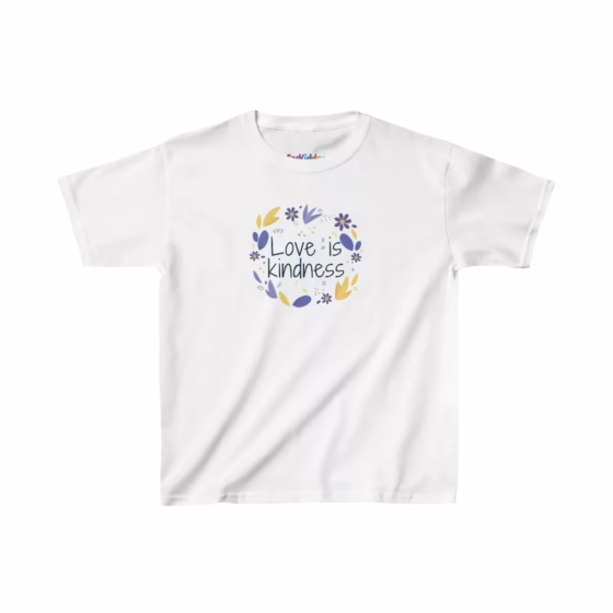 Girl Love is Kindness Quote Kids T-Shirt