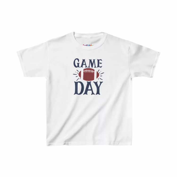 Unisex Game Day Football Illustration Kids T-Shirt