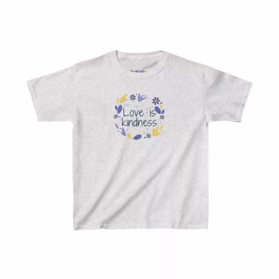 Girl Love is Kindness Quote Kids T-Shirt