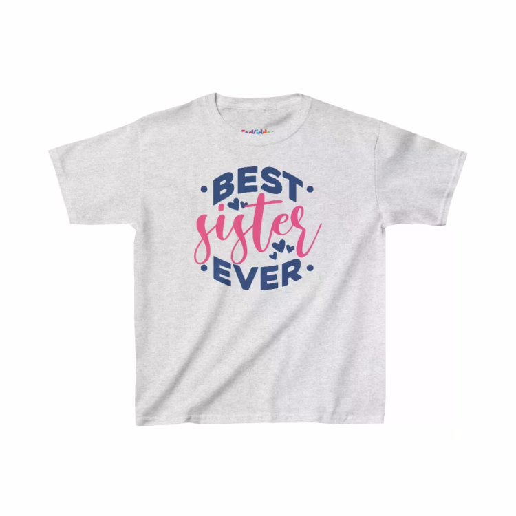 Girl Best Sister Ever Quote Kid T-Shirt