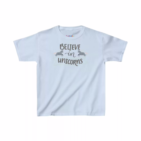 Girl Believe in Unicorns Kid T-Shirt