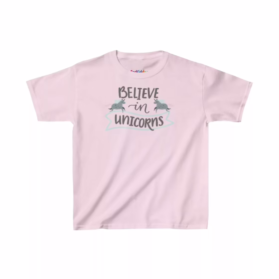 Girl Believe in Unicorns Kid T-Shirt