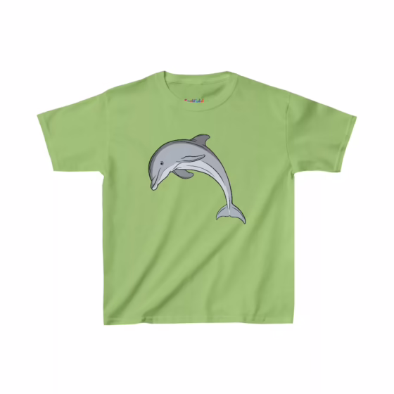Unisex Dolphin Illustration Kid T-Shirt