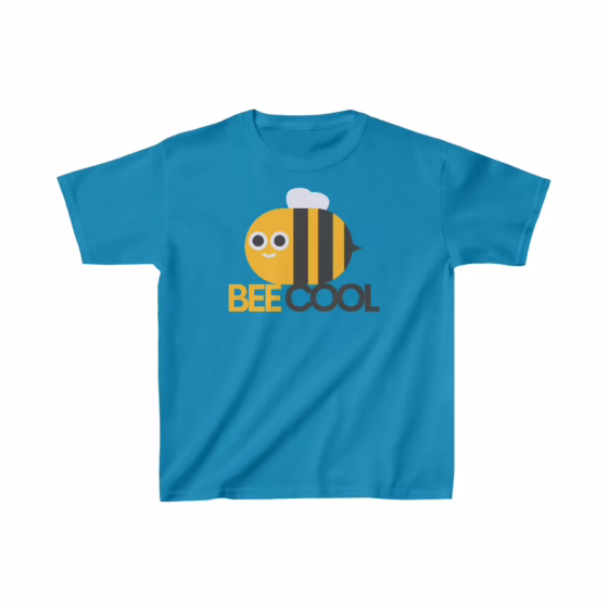 Unisex Bee Cool Illustration Kids T-Shirt